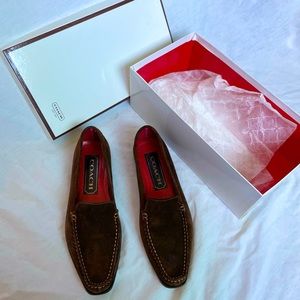 Coach Delayne Suede kenia loafers size US: 5 M